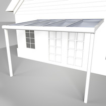 Westwood | Aluminium Terrasoverkapping Cira 406x250 | Verkeerswit